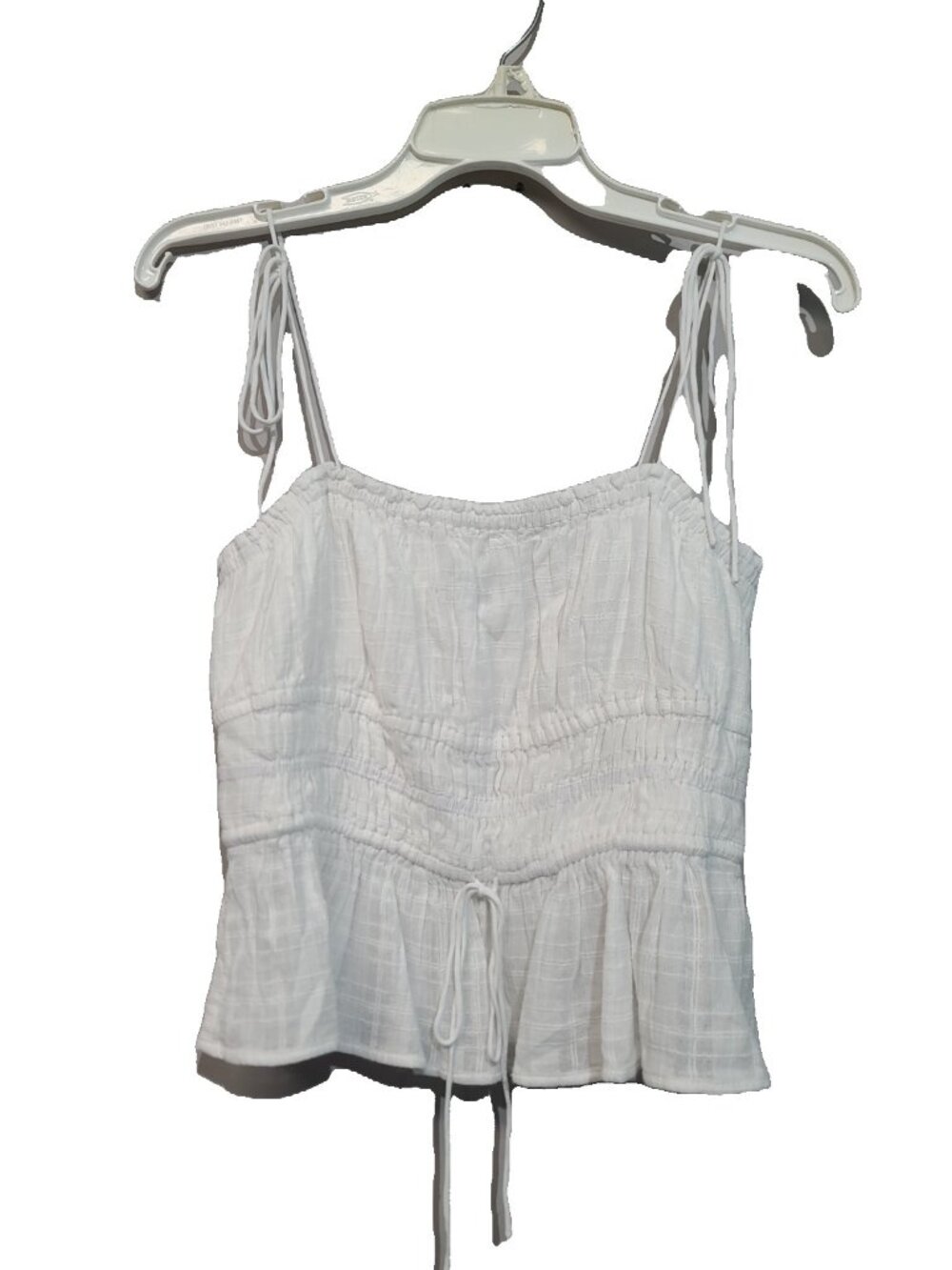 J.Crew Clio top in textured gauze Size M WHITE NWT Fitted